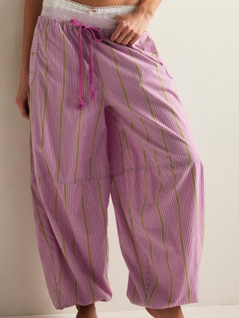 Free People striped over the moon pants house Pants